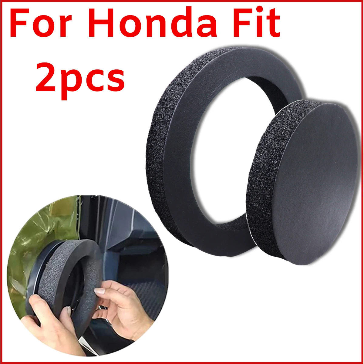 

6.5” Speaker Ring Bass Sound Insulation Cotton Self Adhesive Foam Wave Shape for Honda Accord Fit Fusion Enhancer Door Trim Kit