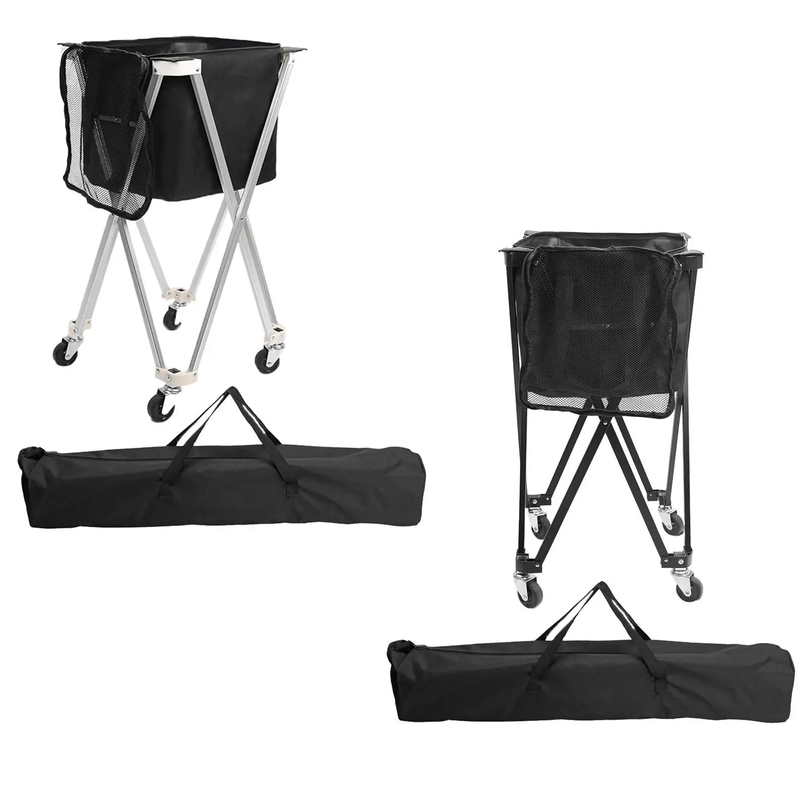 

Практичная тележка для теннисных мячей с коллектором сумки для спорта Pickleball Softball