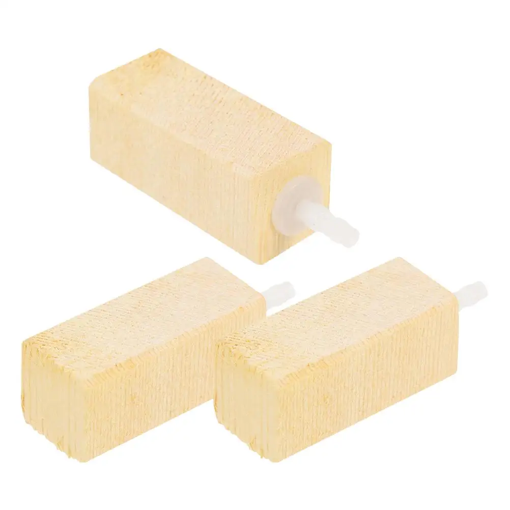 

3pcs Bubble Diffuser Protein Skimmer Aquarium Air Stone Bubbler Wood Oxygen Bubbler Fish Tank Wooden Airstone Tool