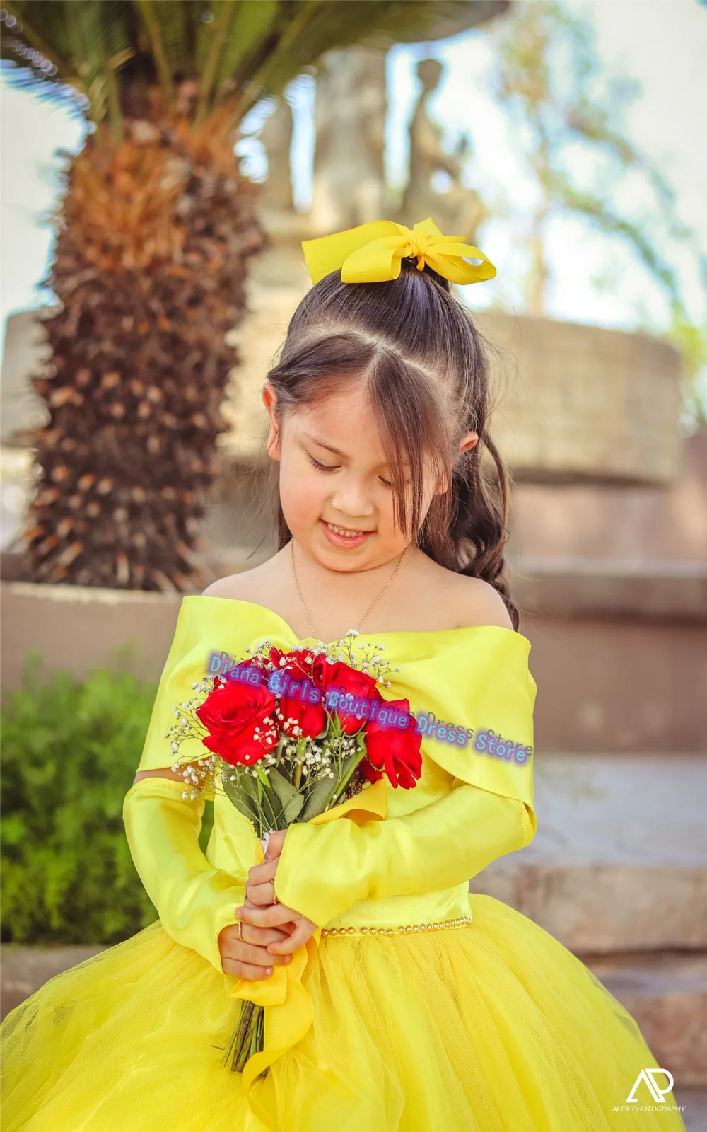 Lovely Flower Girl Dress Quality Satin Puffy For Wedding Dresses Little Baby Girls Birthday Party Evening Gowns Customise Color