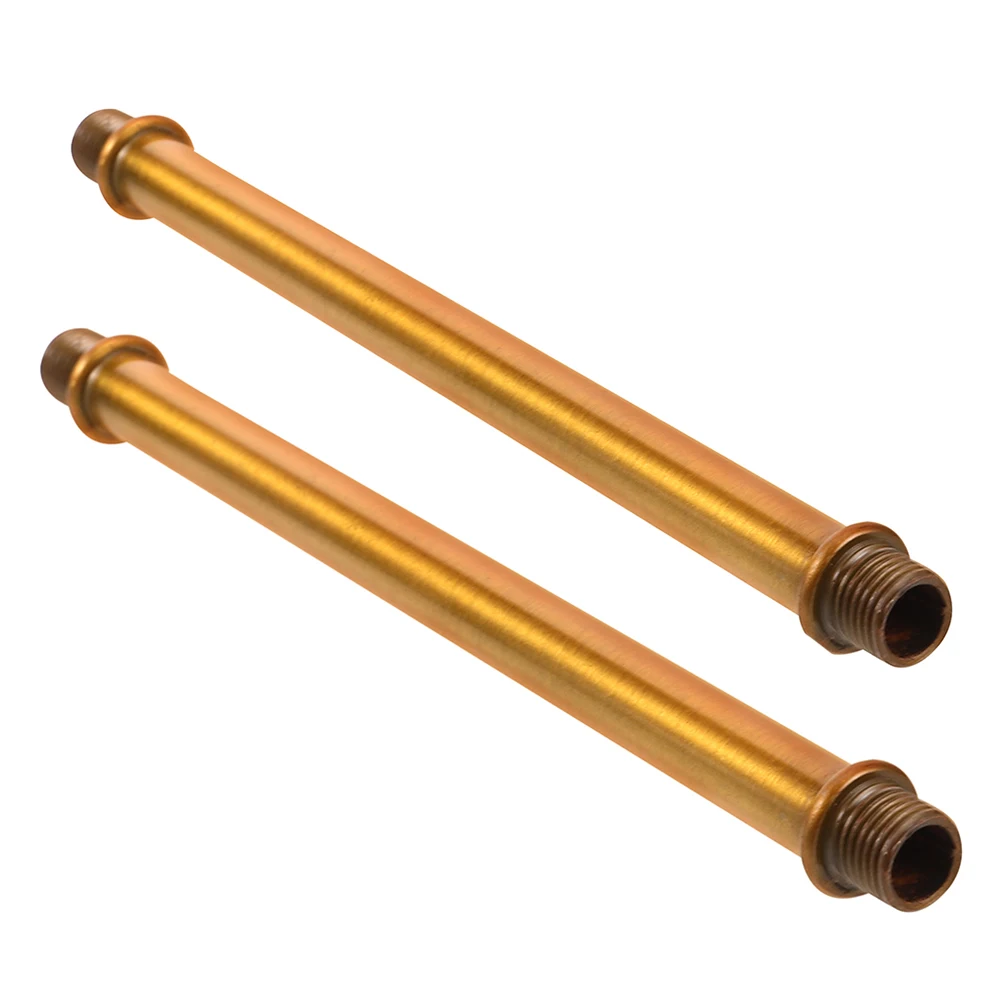 

2pcs Lamp Connection Tube Iron Rods for Wall Lamps M10 Threaded Pipe Smooth Finish DIY Lighting Project Adjustable Height