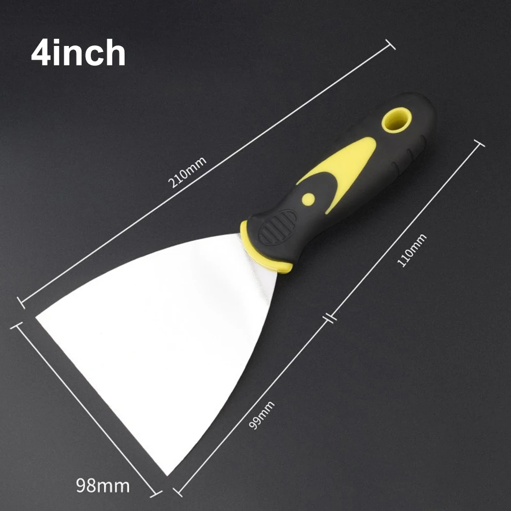 1/4pcs Putty Cutter Stainless Steel Scraper Shovel Paint Tools Construction Tools For Cracks Repair Fill Holes Scrape Paint