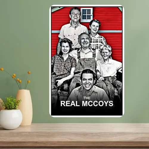 Letrero Metálico del Programa Televisivo Clásico Real McCoys