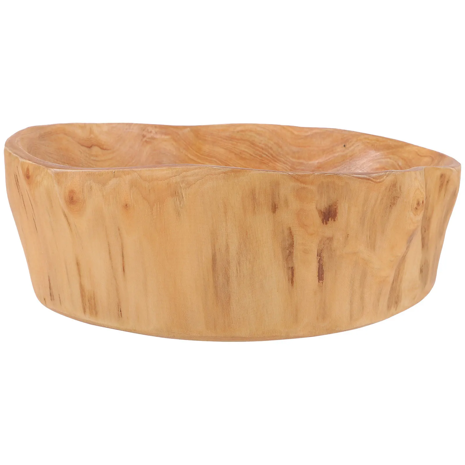 

Solid Wood Multi-Compartment Fruit Tray Root Carving Design Food Serving Tray for Dessert Cake Snack Storage Home Decor Wooden