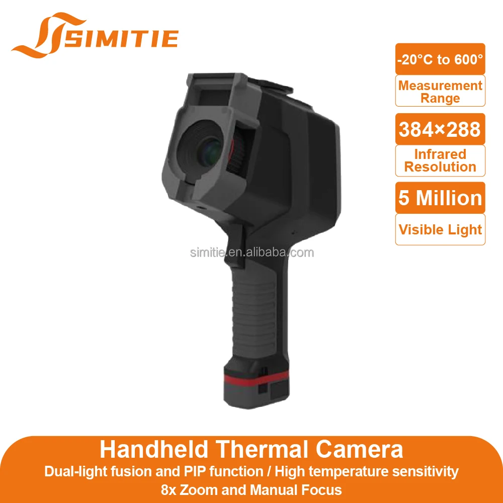كاميرا تصوير حراري 384x288 محمولة باليد احترافية بالأشعة تحت الحمراء بدقة 256x192