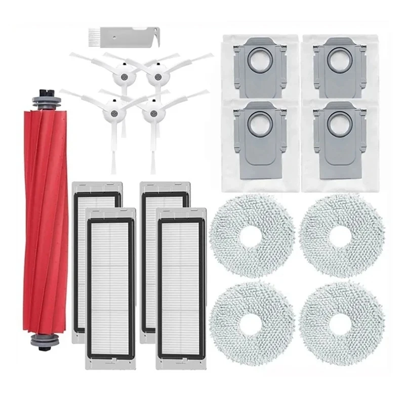 Para Roborock Q Revo / P10 A7400RR accesorios cepillo lateral principal filtro Hepa paño de mopa bolsa de polvo