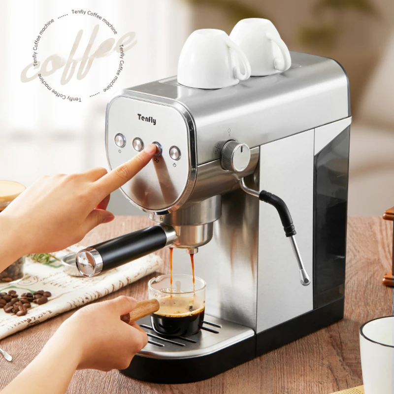 Espresso Coffee Machine Home Semi-automatic Coffee Machine 20bar High Pressure Extraction Milk Coffee Machine Cappuccino, Latte