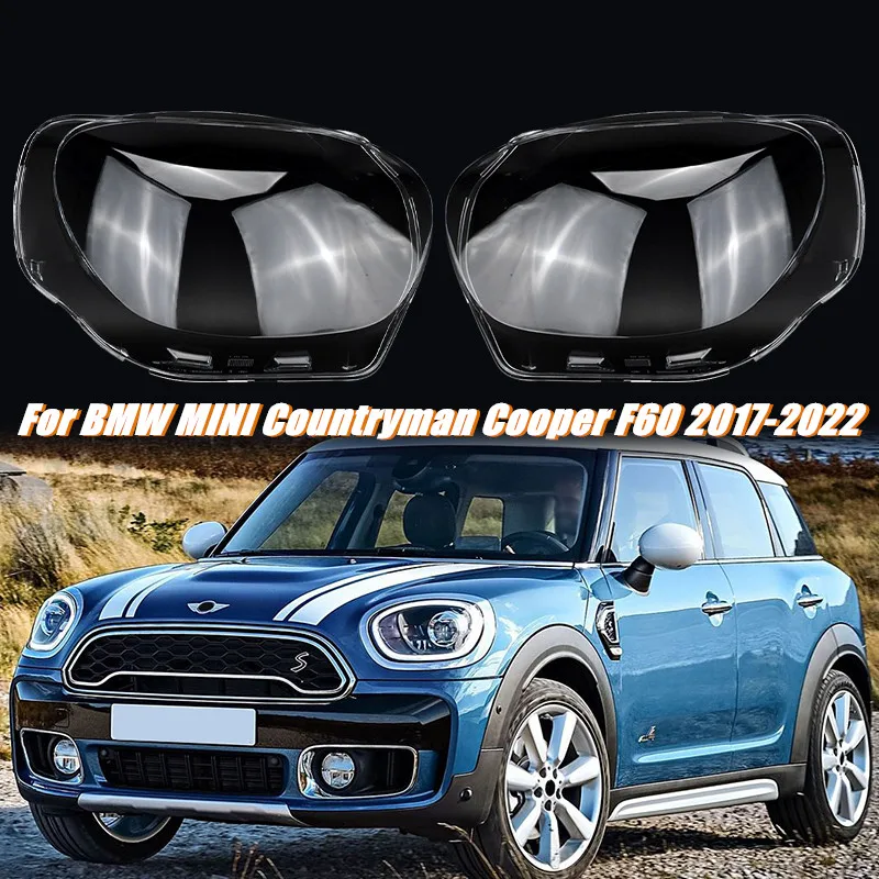 

Car Headlight Cover Lens Shell Front Headlamp Transparent Lampshade Light Lens For BMW MINI Countryman Cooper F60 2017-2022