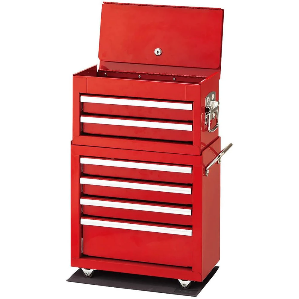 Red Mini 6-Drawer Tool Chest For Efficient Organization And Storage Mini Tool Box Cabinet