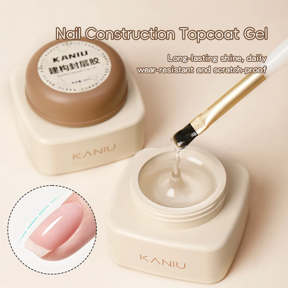 Non Heating Nail Building Gel Soak-Off Hard Jelly Smooth Self Level Transparent Nail Reinforce Gel Nail Design Gel 15/20/30ML