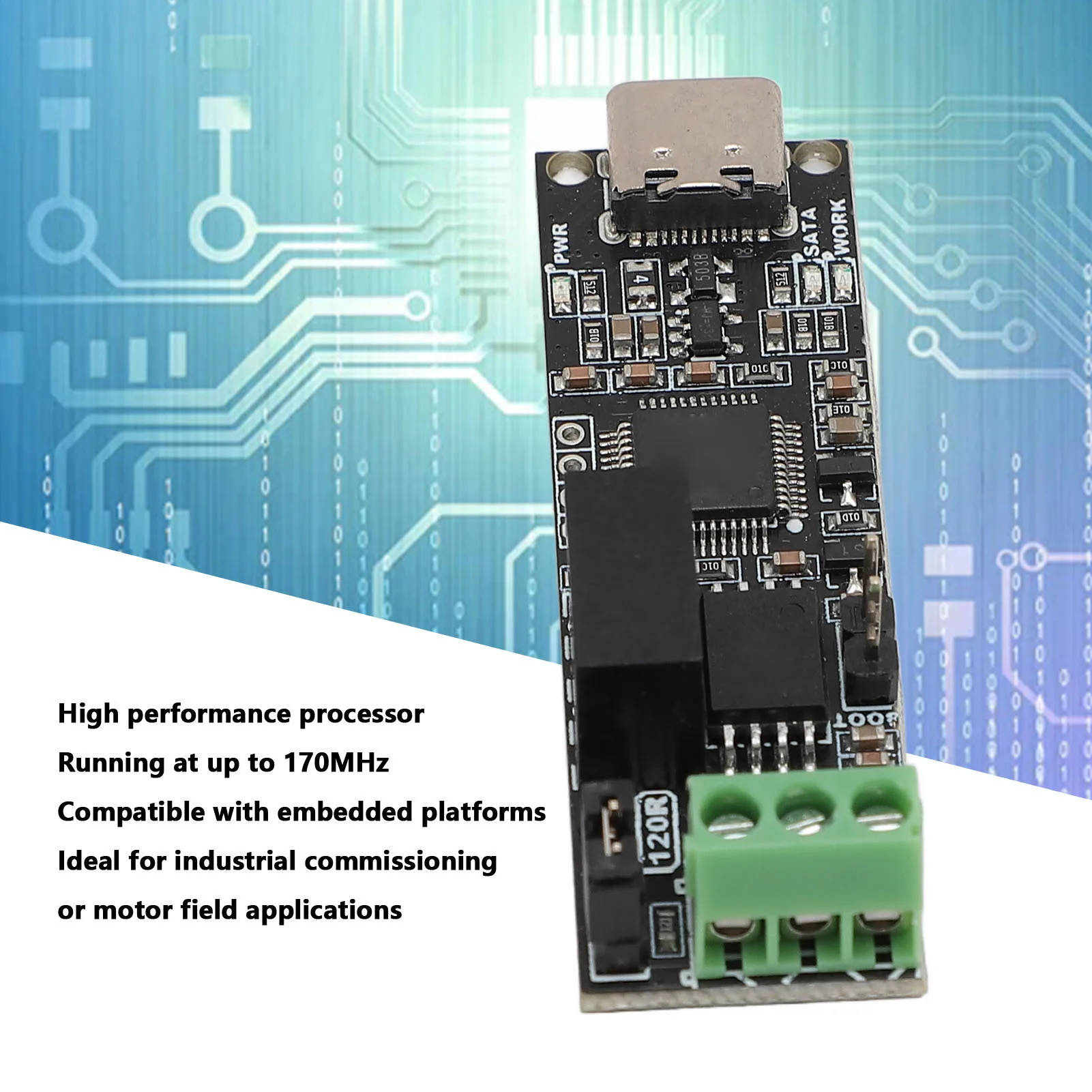 for CANable 2.0Pro USB CAN Analyzer Module 170MHz Running Frequency Efficient Performance Processor USB to PCAN Converter Module