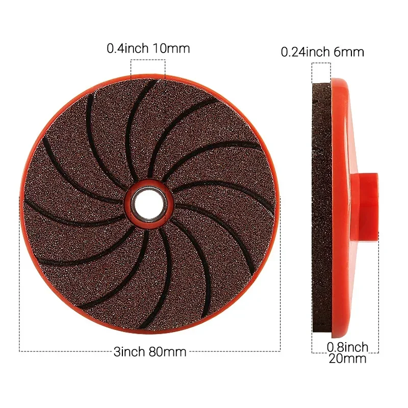 80MM  one-piece grinding wheel piece tile trimming abrasive disc marble cement metal renovation angle grinder dry polishing pads