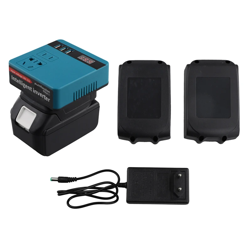 

Power Inverter DC Inverter Adapter 21V To 220V Power Supply Inverter Two Power Supply And One Charge For Battery EU Plug