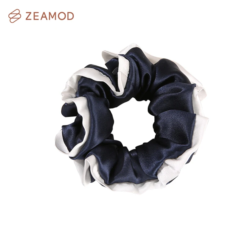 

ZEAMOD 2024 Fashion women's 19MM silk lace elastic lace casual hair scrunch