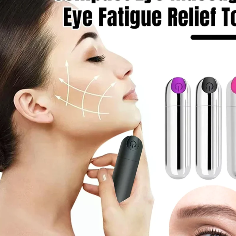 Portable Vibrating Eye Massager USB Rechargeable Eye Fatigue Relief Tool Eye Beauty Devices Massager Machine 10 Modes