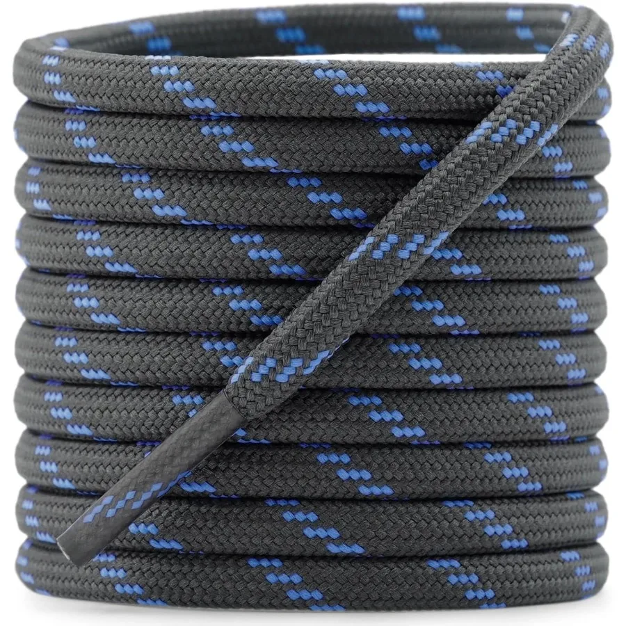 أربطة أحذية العمل المستديرة: أربطة أحذية المشي لمسافات طويلة شديدة التحمل للأحذية 2 P