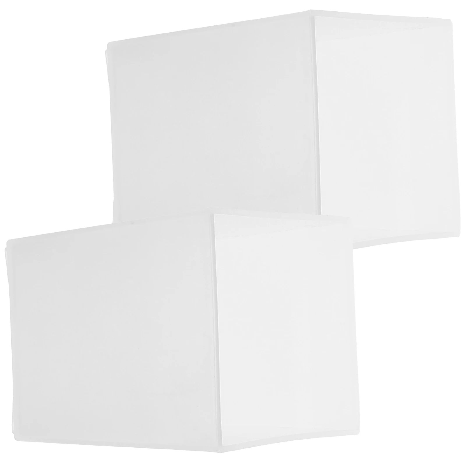 

2 Pcs Plastic Pen Holder Stationery Organizer Desktop Office Pretty Holds Square