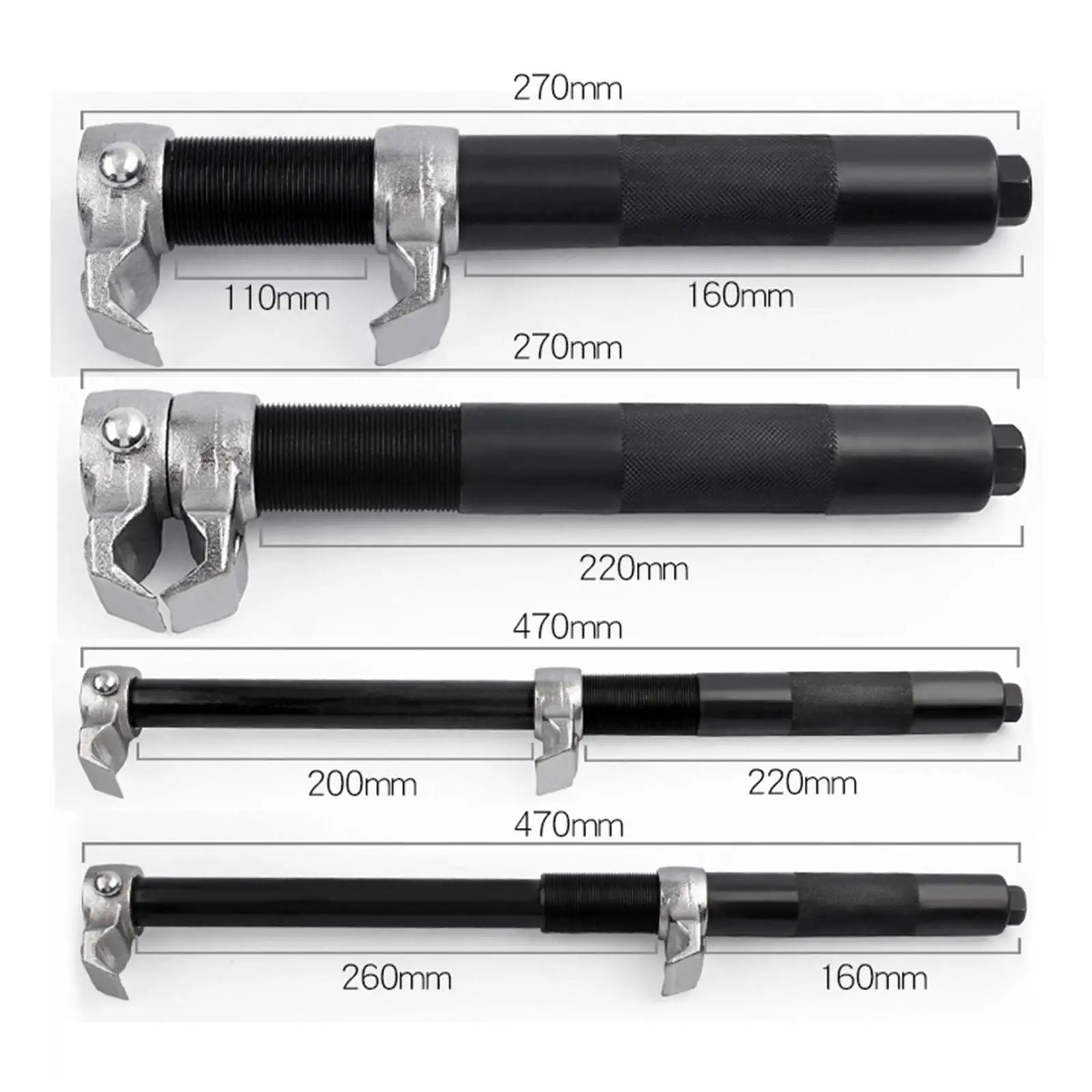 

Heavy Duty Coil Spring Compressor Tool Set Secure Jaw Strut Compression Kit for Automotive Suspension Spring Replacement