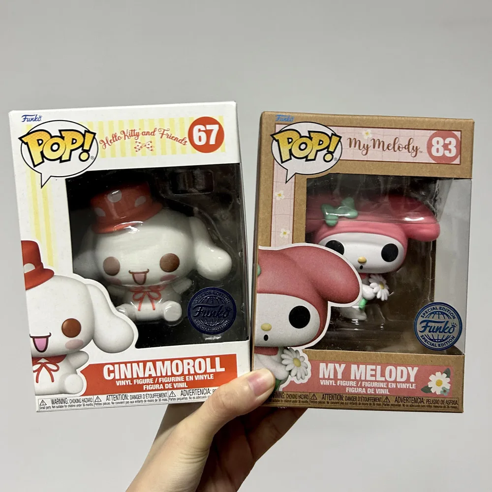 Funkos de Anime de Cinnamoroll # 67 My Melody # Figuras de Acción Coleccionables de Vinilo Edición Especial 83, Muñecos Decorativos para el Hogar, Regalos