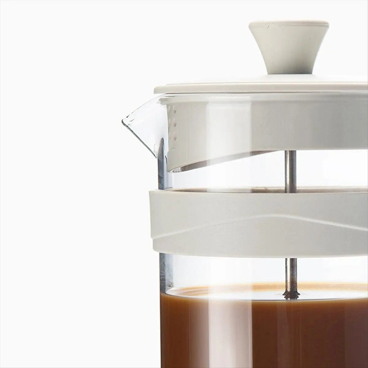 Household French Filter Pot Glass Tea Maker Hand with Filter Brewing Cold Brew Pot Hand-Pour Coffee Pot 1000ml