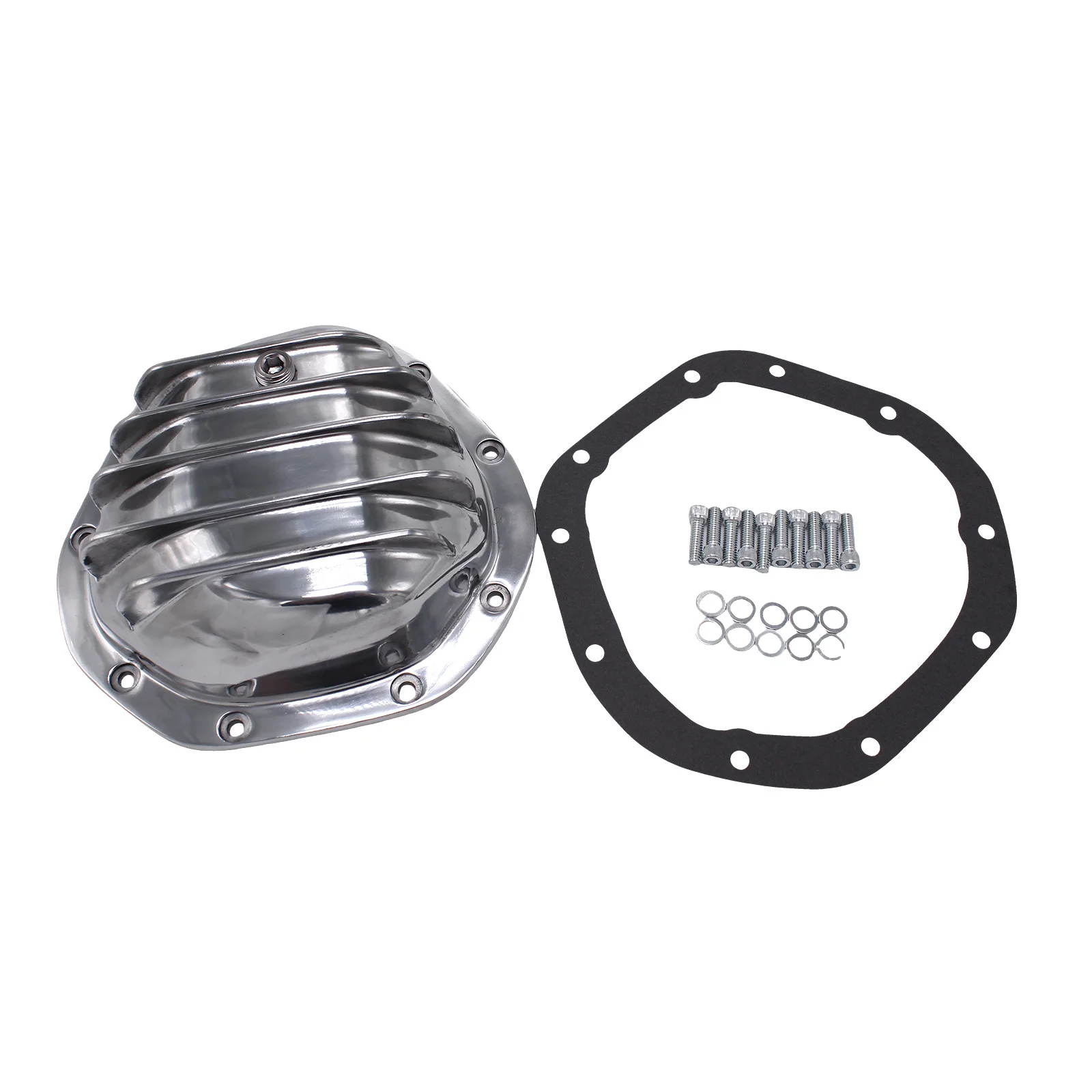 1PC Polished Differential Cover Kit with 10 Bolt Pattern For Chevrolet GM Ford F-100 F-150 Dodge Ram Jeep J-Series Dana 44