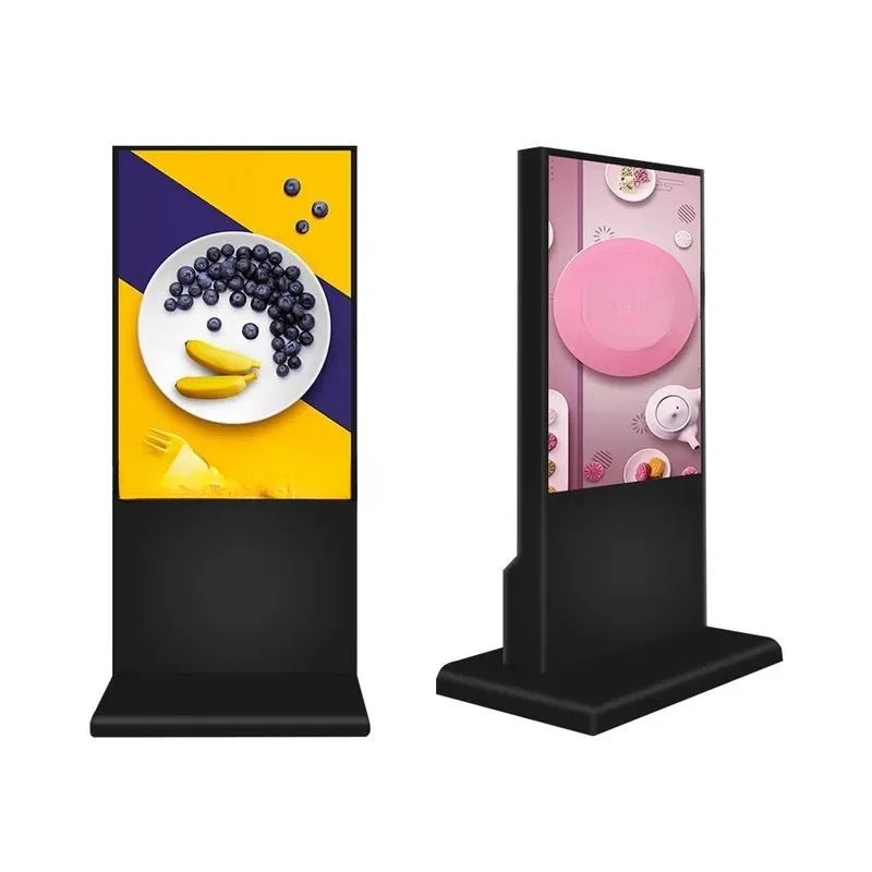 New Waterproof Full Color P4 LED Floor Standing Outdoor Display with 6000cd/m Brightness for Advertising Use