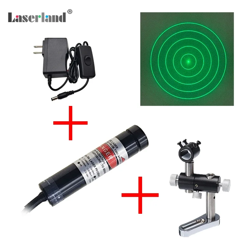 DOE Diffraction for Cake Location 650nm 520nm Red Green 5 Rings Concentric Circles Grating Laser Module