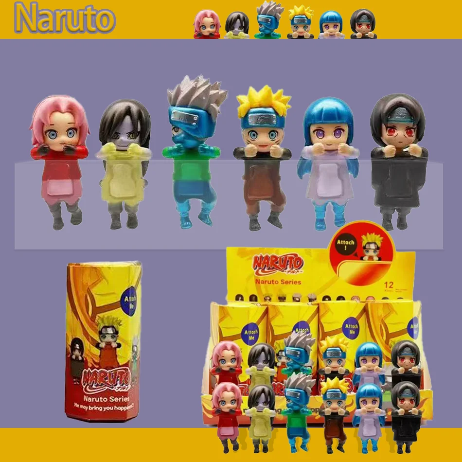 Uzumaki Anime Mystery Box - 6 guerreros de chakras hechos a mano, juego de exhibición listo para usar con perseguição secreta para coleccionistas de adultos