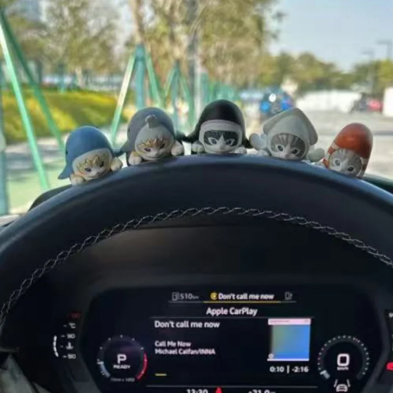 أنيمي mofusand صندوق أعمى فوشان القط القرش القط سلسلة غرزة البلاستيكية الحلي دمى الأطفال هدية عشوائية جديدة ساخنة هدايا العيد #5