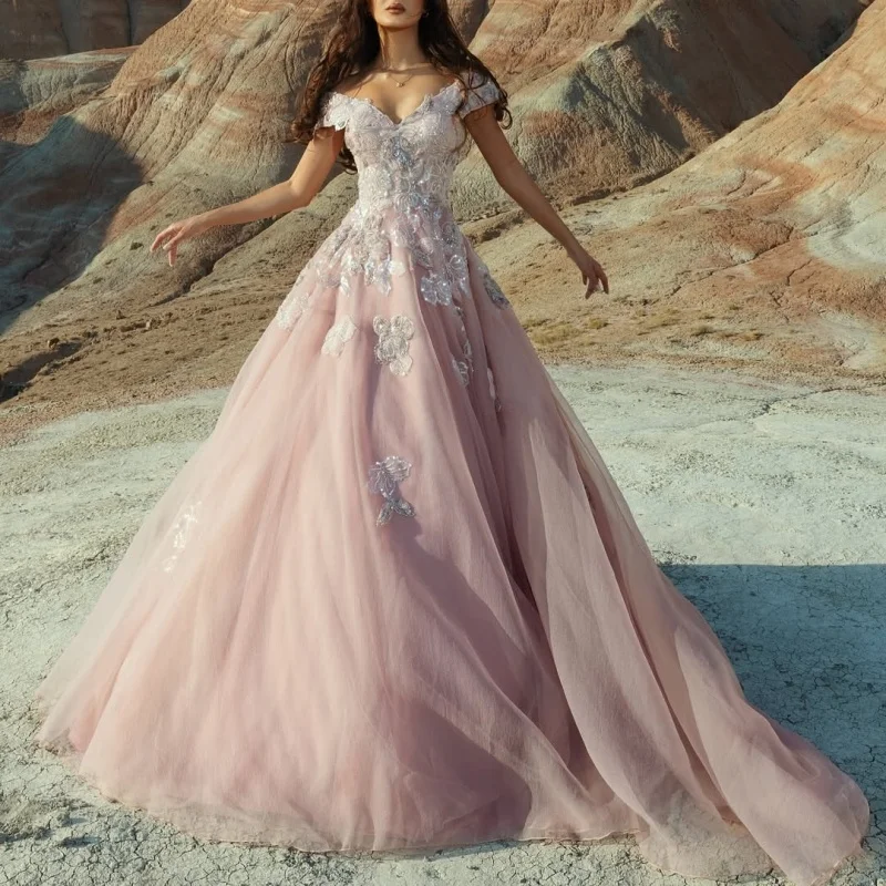 

customized Pink Party Dresses For High Low Cheap Dress Formal Party Prom Gowns Sequin decal Wear Gown