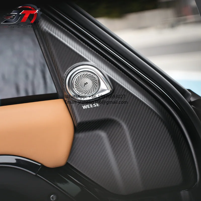 New style WEESE Rotating Light A-Pillar Speaker, Dry Carbon Fiber Hi-Fi Audio Speaker With Ambient Lighting For Land Rover Defen