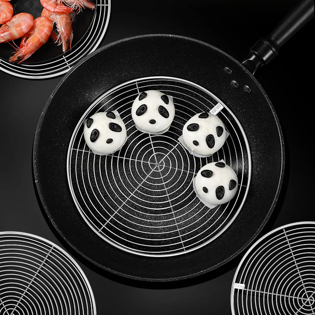 

Stainless Steel Steaming Tray 16Cm Round For Soup Pots Woks Air Fryers Cookware Insert Steam Pot Tray Kitchen Accessory