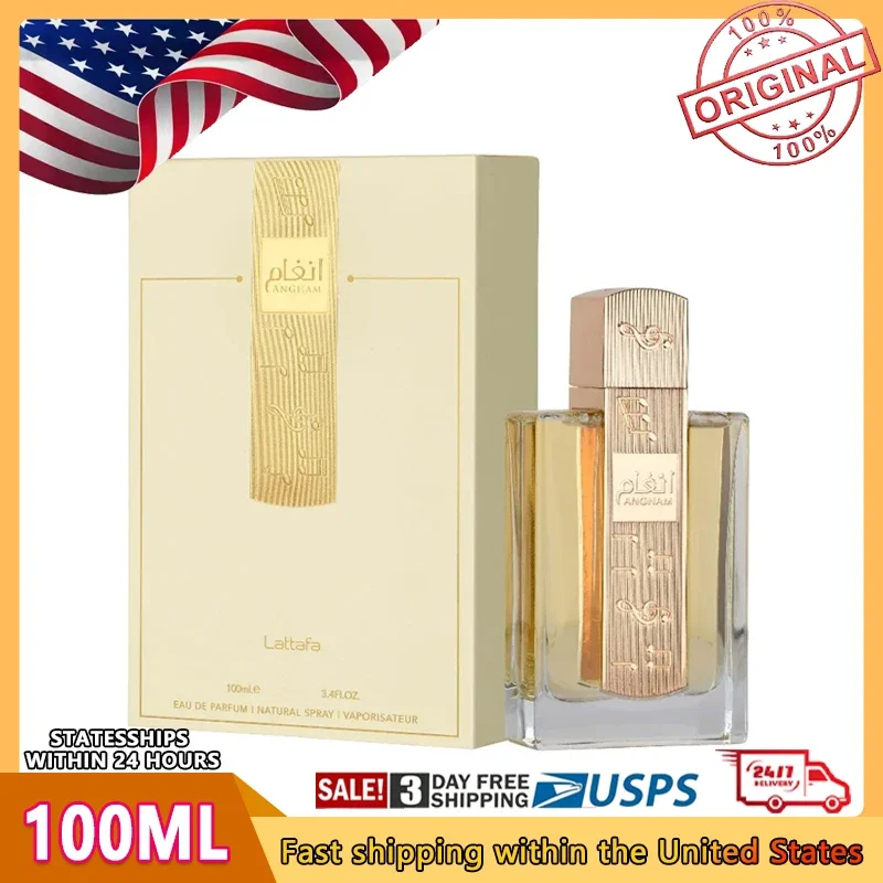 

100 мл Lattafa Angham парфюмерный спрей для унисекс, оригинальные арабские духи, стойкий восточный ванильный феромонный парфюм, одеколон