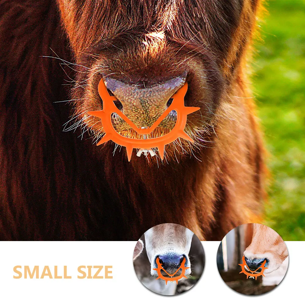 

10pcs Calf Weaner Thicken Plastic Milking Stopper Farm Livestock Tool Nose Clip Cattle Accessories Cow Weaning