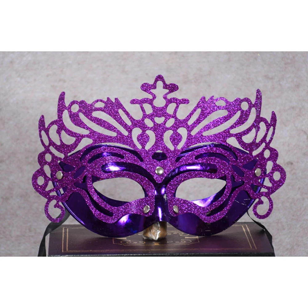 Fancy Dress Ball Mask Gold Party Mask Masquerade Half Face Mask Powder For Theme Parties Photography Supplies Ballroom Dance