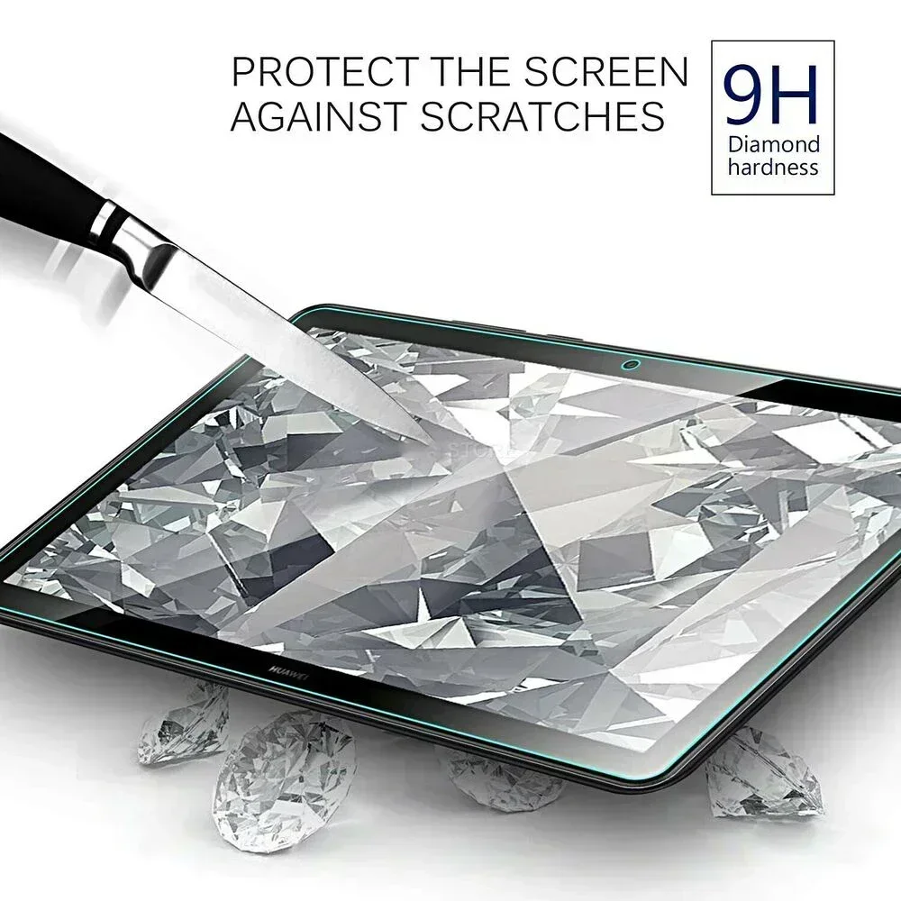 2 قطعة واقي للشاشة من الزجاج المقسى لهاتف هواوي MatePad 10.4 10.8 Pro 11 T8 T 10s 2023 2022 2021 MediaPad T5 T3 10.1 9.6