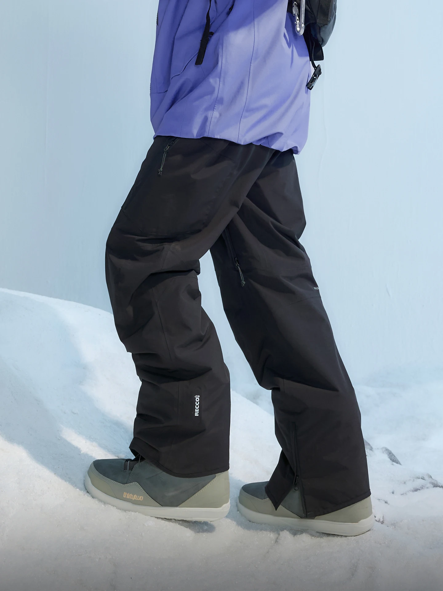 NANEND 싱글 및 더블 스키 팬츠 여성용 전문가용 P 코튼 따뜻한 야외 스포츠 스트레이트 버전 RECCO 팬츠