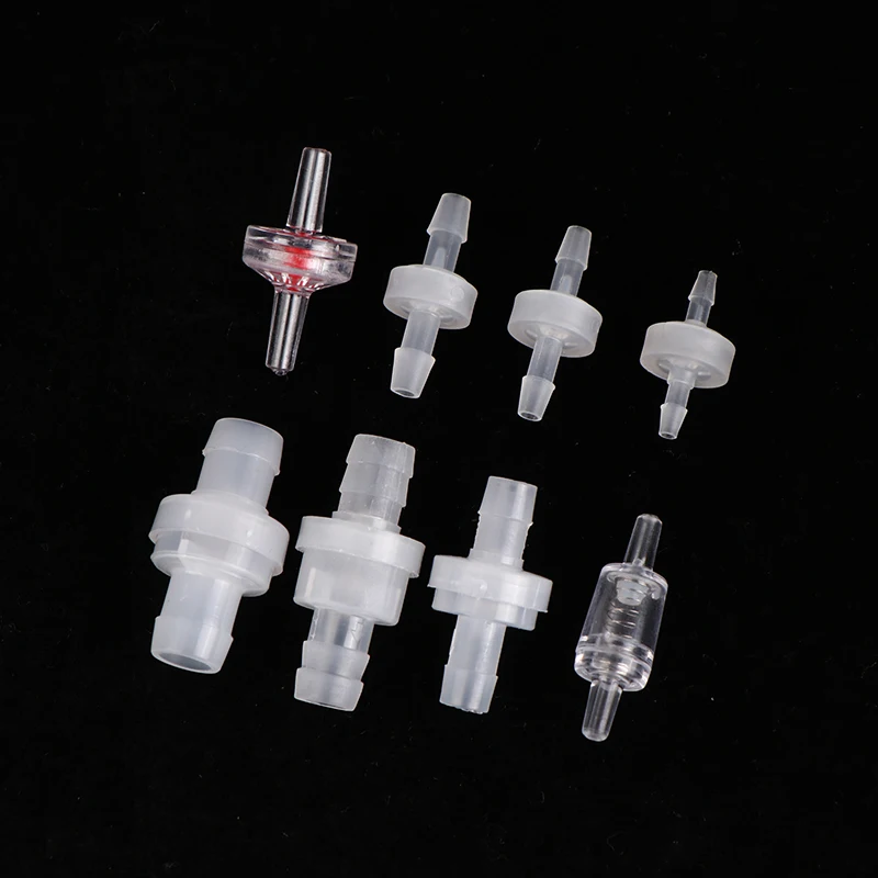 3/4/6/8/10/12mm Plastic One-Way Non-Return Pagoda Inline Fluids Check Valve For Fuel Gas Liquid Ozone-Resistant Water Stop