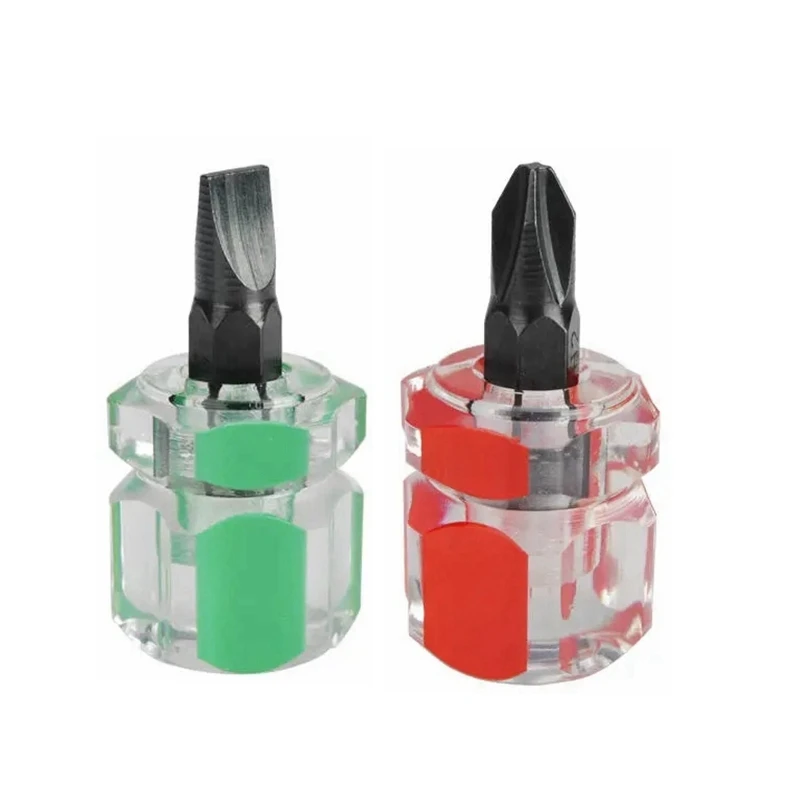 Mini Screwdriver Phillips Screwdriver Mini Screwdriver Short Small Split Fender Tools Kit Slotted Flat Cross-head Screwdriver