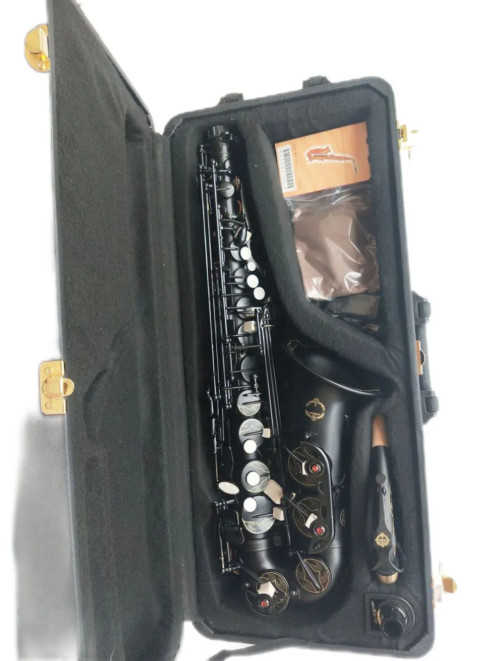 NewJapan Suzuki Matt Black Alto Musical instrument playing Sax With Case professional