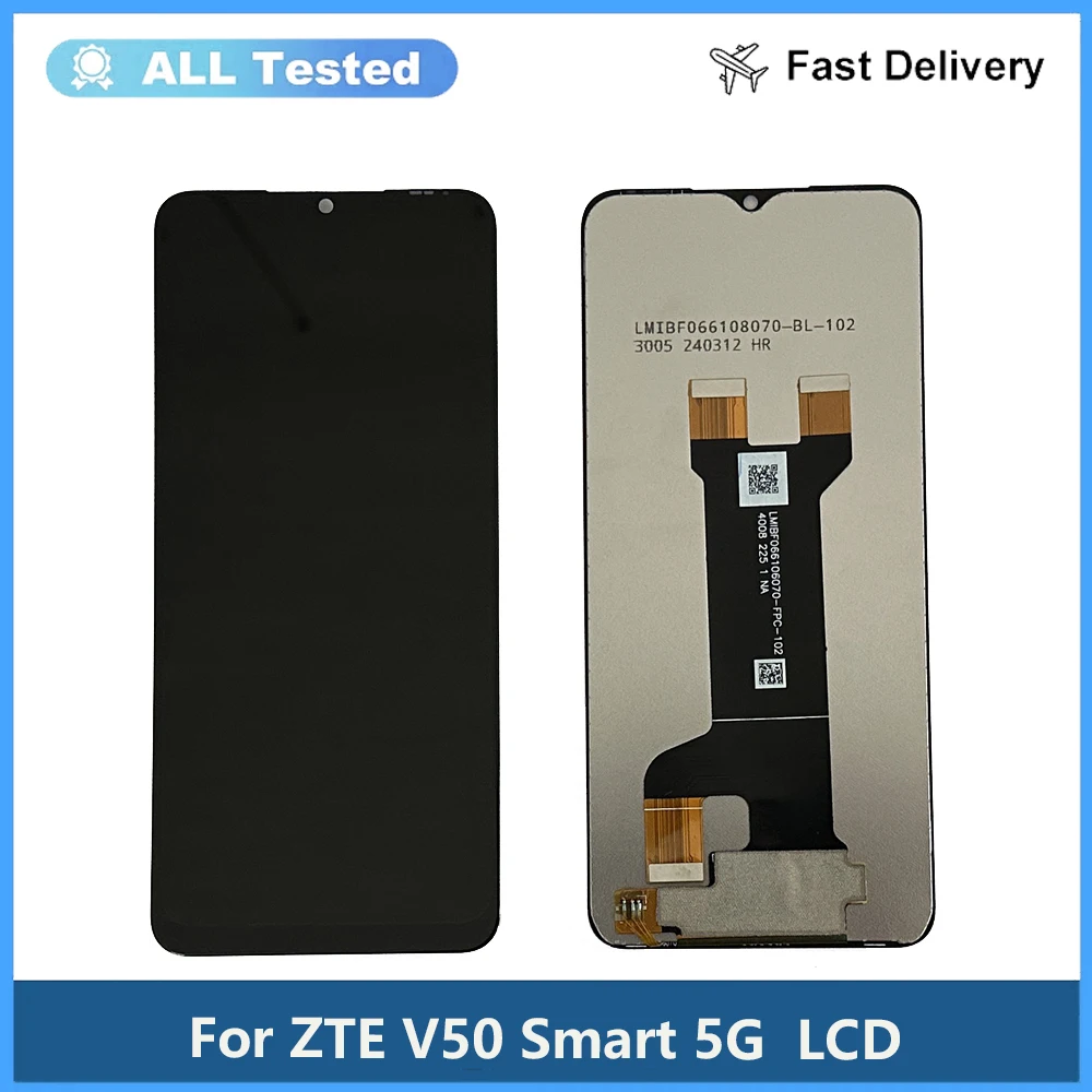 

6.6 Inch Black For ZTE Blade V50 Smart 5G LCD DIsplay Touch Screen Digitizer Panel Assembly Replacement LCD Parts