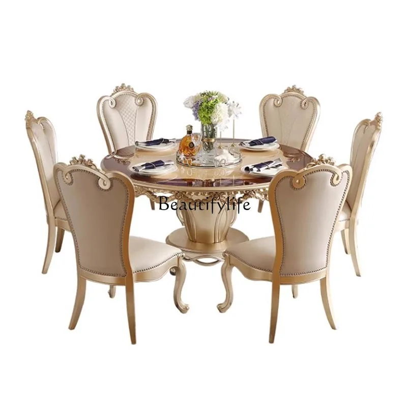 

Non Slip Modern Dining Table Luxury Unique Round Design Kitchen Mobile Dining Table Set Living Room Esstisch House Accessories