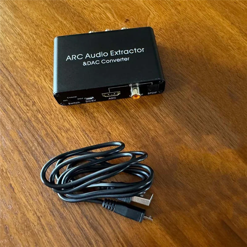 WHYY-192 кГц ARC аудиоэкстрактор ЦАП цифровой аналоговый аудиоконвертер ARC Tooptical/SPDIF коаксиальный стерео L/R 3,5 мм