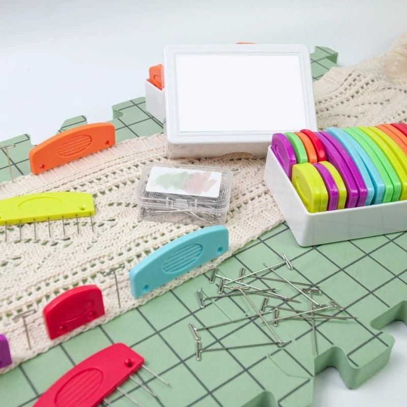 

20Pcs Knit Blocking Combs 4-Pin 8-Pin Knit Blocking Tool & Pin Crochet Blocking Pin for Crochet Knitting Craft Project