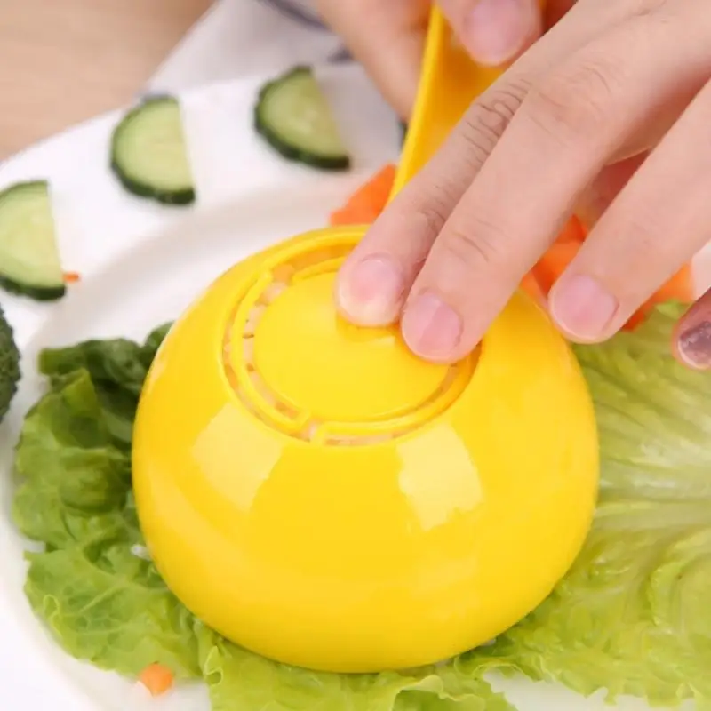 Plastic Half Circle Rice Balls Maker for Lunches Nonstick Rice Spoon