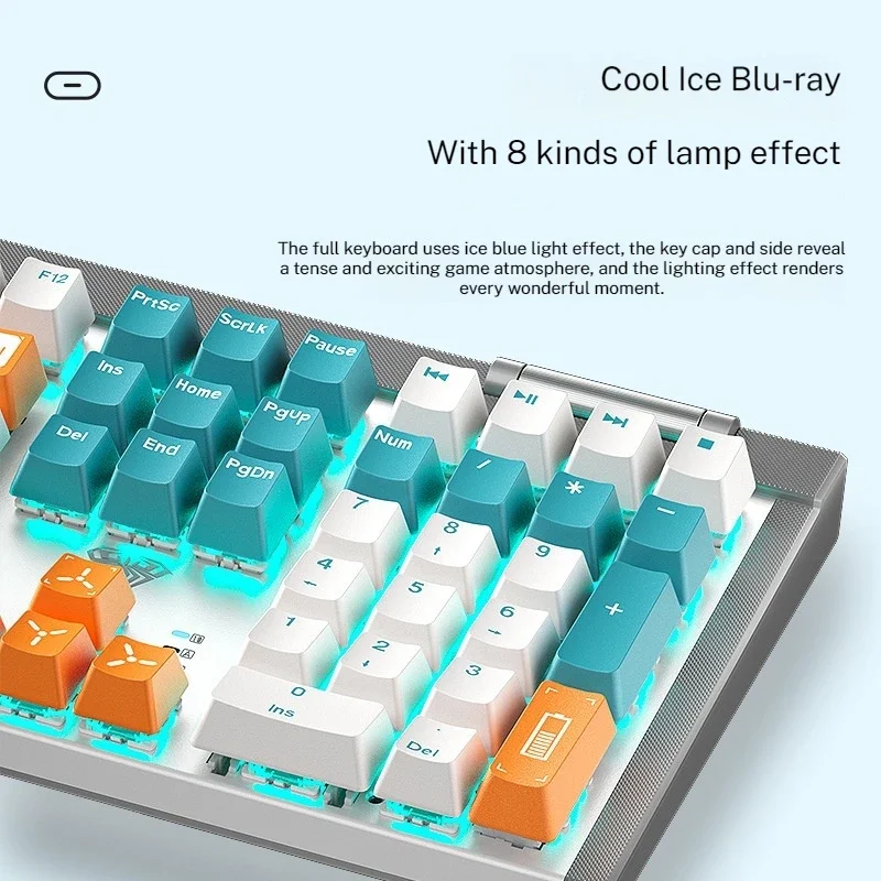 F3050 Mechanical Custom Keyboard 2.4g Wireless Dual-mode Hot Swappable Green Light Gaming Waterproof Computer Peripherals