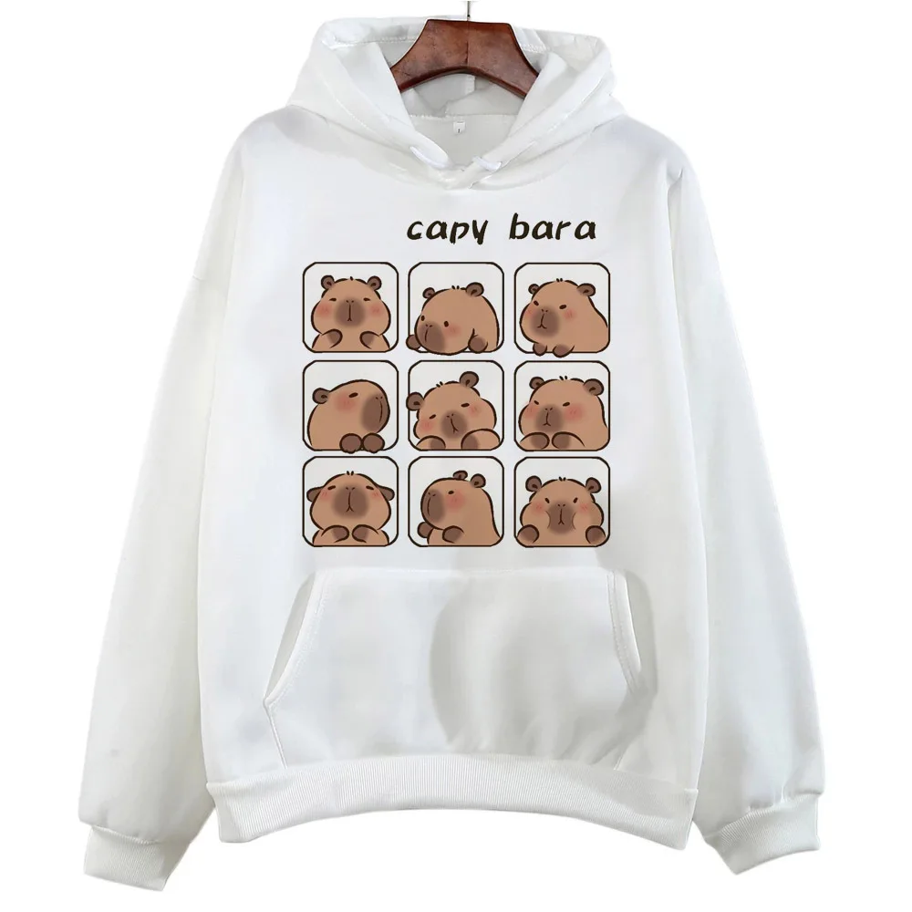 Capybara hoodie patterned streetwear designer Y2K casual wear teen pullover tracksuits comfortable printed design funny youthful