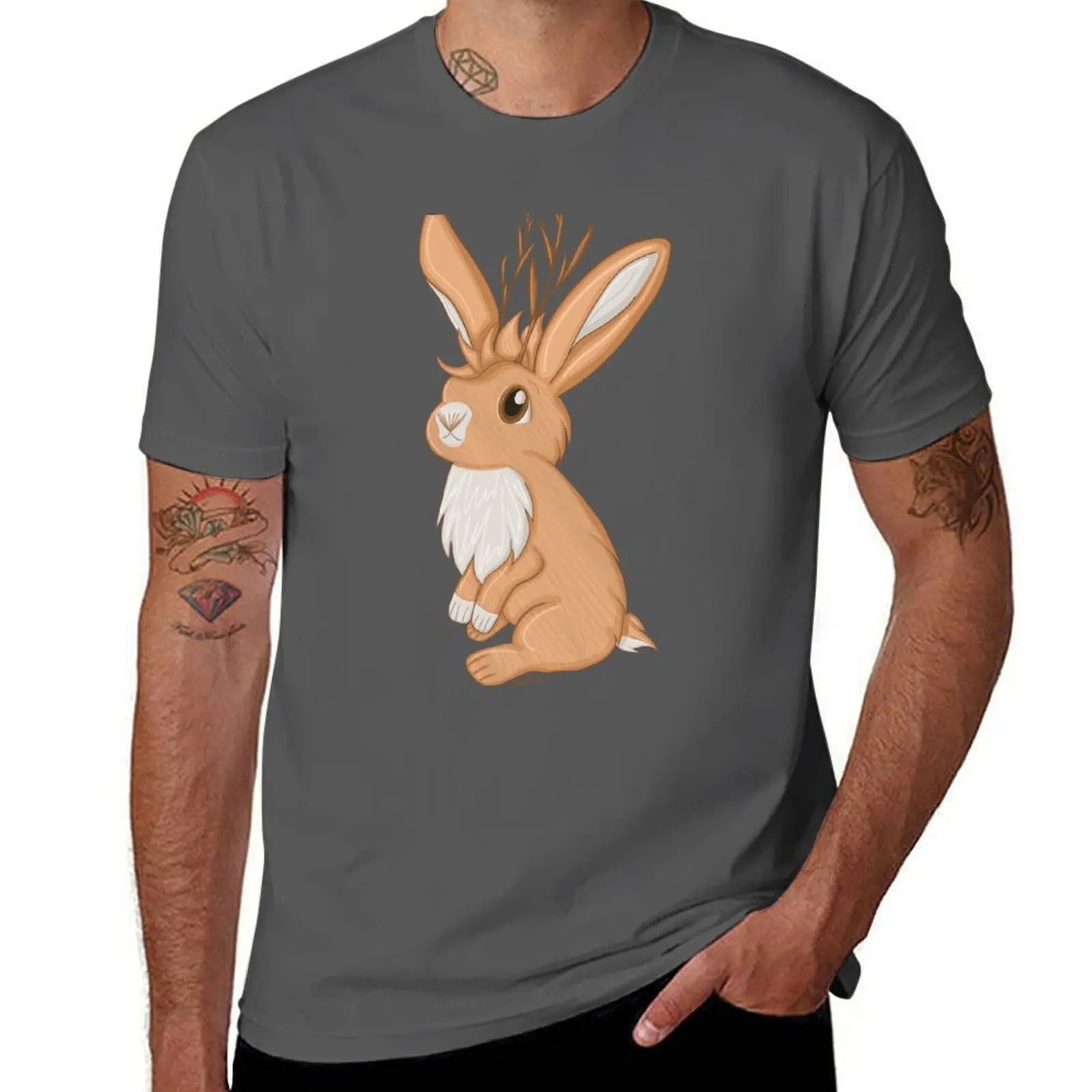 

Jackalope T-Shirt Casual Basic Short Sleeve T-Shirt