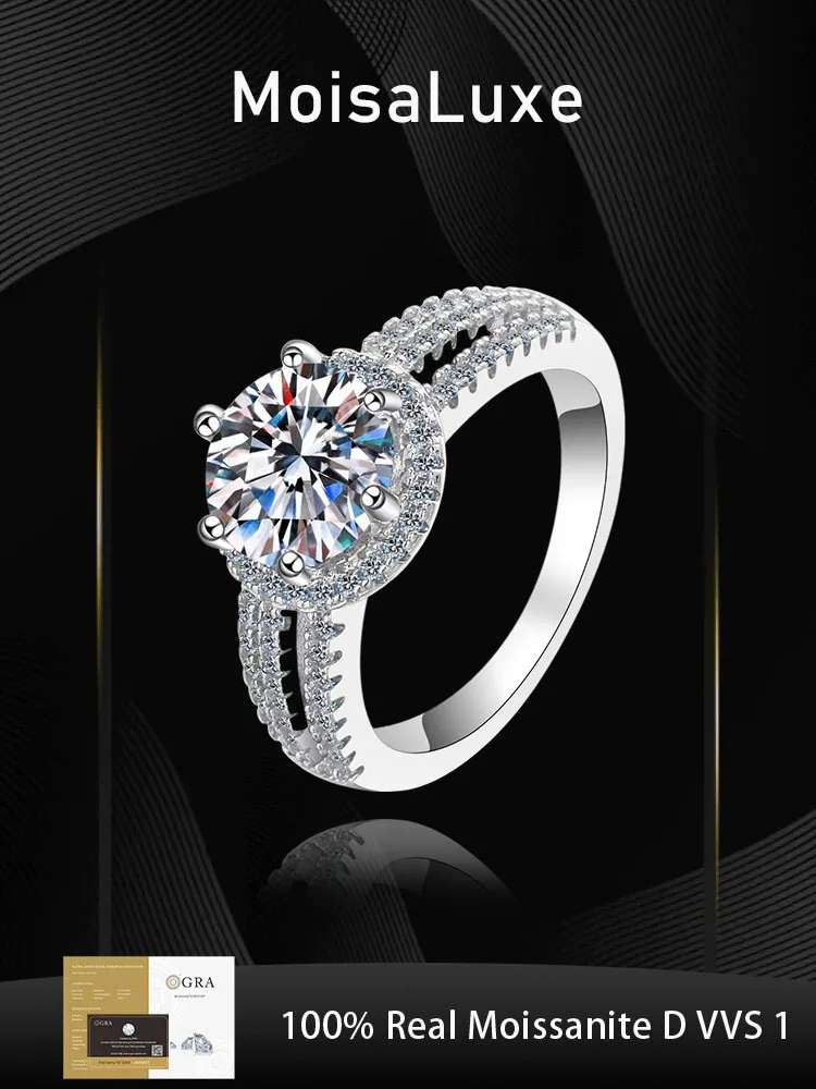 

MoisaLuxe Official Store Moissanite Sterling 925 Silver Luxury for Women Anniversary Commemoration Gorgeous Jewelry Gifts