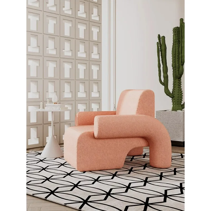 

Cream wind living room small single sofa personalized bedroom balcony casual lazy armchair